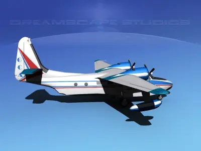 Grumman G-73 Mallard Gulf Coast Aviation 3D model