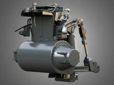 MT900-Hitch System 3D model