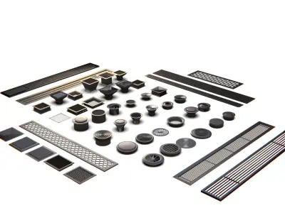 Vents Kitbash 3D model