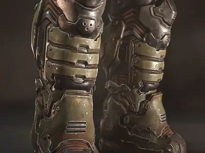 Doom Guy Boots 3D print model for cosplay 3D print model