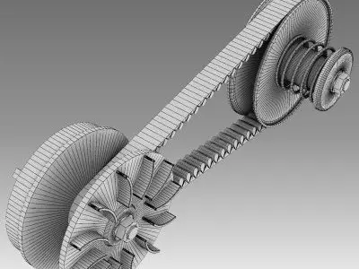 CVT - Small continuously variable transmission 3D model