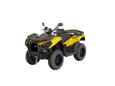 Rugged Offroad ATV Quad Bike All Terrain Vehicle 3D model