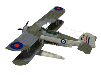 fairey swordfish Float type 3D model