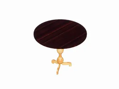 Dining Round Table 3D model