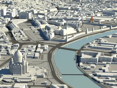 Saint Basils Cathedral - Moscow Russia 3D model