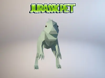 T-Rex Hybrid Low-poly 3D model