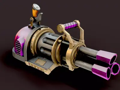 ARCANE - JINX MINIGUN - Cosplay - League of legends 3D model
