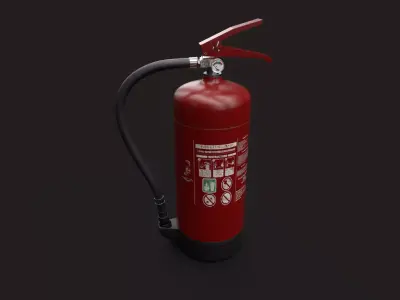 Fire extinguisher 3D model