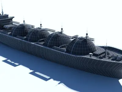 3D LNG Tanker 3D model