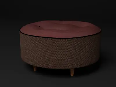 Chair round Free 3D model