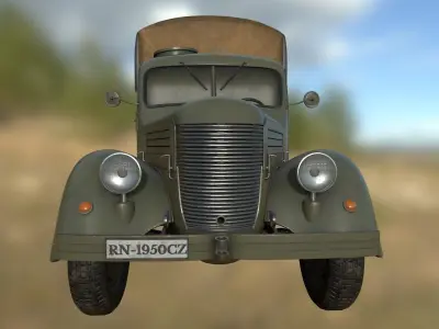 Praga Military Truck Randal PBR 3D model