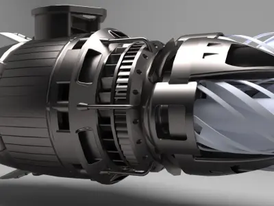 Racer engine 3D model