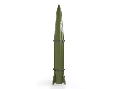 Iskander Tactical Ballistic Missile Low-poly 3D model