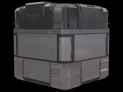Crate Box 5  3D model