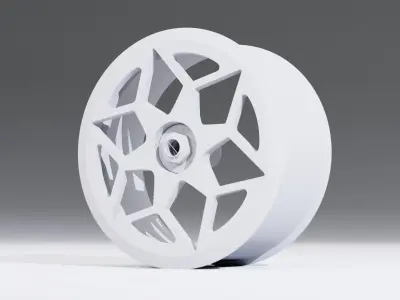 SL061 wheel Low-poly 3D model