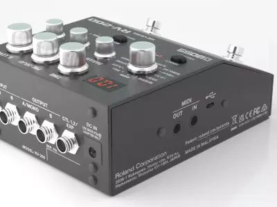 BOSS - effects pedals RB-200 3D model