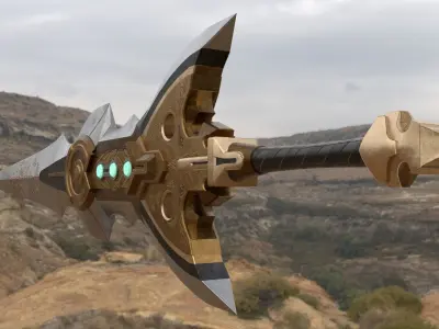 Fantasy Sword 1 Low-poly 3D model