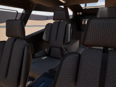 SCIFI Vehicle Optimized for Games VR  and Simulations Low-poly 3D model