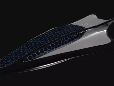 Luxury spaceship Low poly Low-poly 3D model