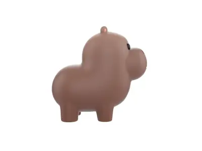 Hippo Character 3D model