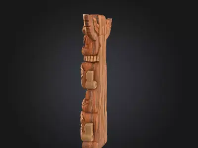 Totem Harmony Low-poly 3D model