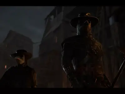 Dark Medieval Environment Megapack Modular with Full Interiors Low-poly 3D model