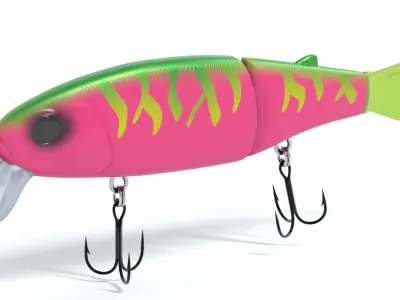Swimbait fishing lure 3D model