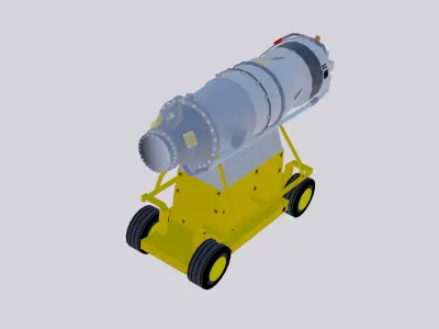 Turboprop Aircraft Engine Canada PT6 3D model