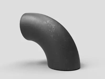 Elbow Pipe Long Radius 2 inches 3D model