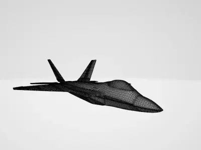 TAI TF-X National Domestic Production Advanced Jet Project Low-poly 3D model