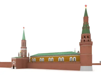 Kremlin Moscow 3D model