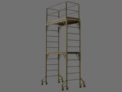 Scaffold 1D Low-poly 3D model