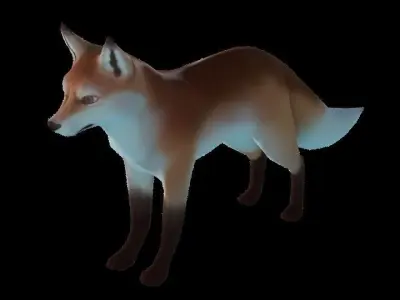 VR-Animals Challenge Low Poly Fox Free low-poly 3D model