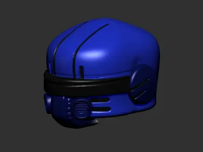helmet high poly sculpt 3d printable  3D model 180