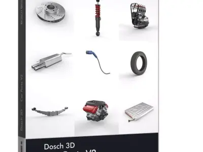 Dosch 3D - Car Parts V2 3D model