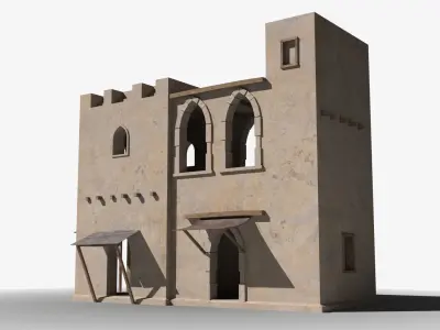 Arab x32 Low-poly 3D model