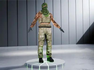 Tommy CHARACTER V2 RIGGED Low-poly 3D model