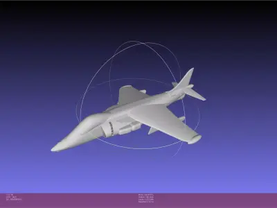 Basic RC Harrier Body 3D print model