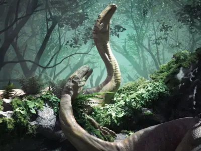 Gallimim - Gallimimus - Textured 3d Model Low-poly 3D model