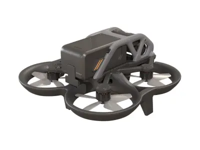 Dji Avata fpv drone Low-poly 3D model