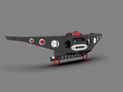 Generic Metal Bumper 3D model