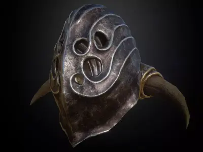 HELMET1 Game Ready elder scrolls iii helmet Low-poly 3D model