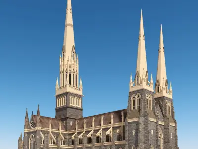 St Patricks Cathedral Church Melbourne 3D model