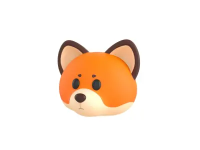 Prop136 Fox Head 3D model
