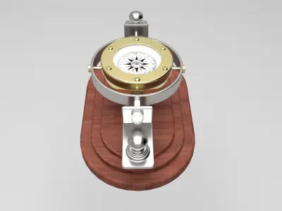 Compass gold cup 3D model