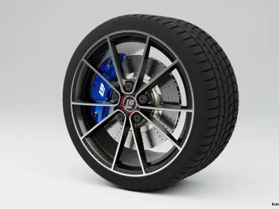 Modern and game-ready Rim 002 Low-poly 3D model