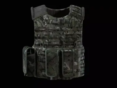 British Armed Forces - CQC Osprey MK4 Armoured Vest Low-poly 3D model