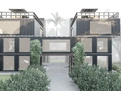 Container Box House Free 3D model