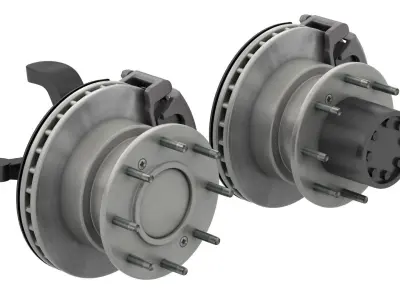 DUALLY TRUCK BRAKE 3D model