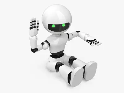 Modern Robot Rigged 3D model